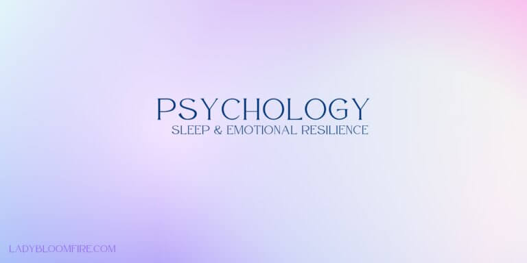 Read more about the article 🌑 Sleep & Emotional Resilience